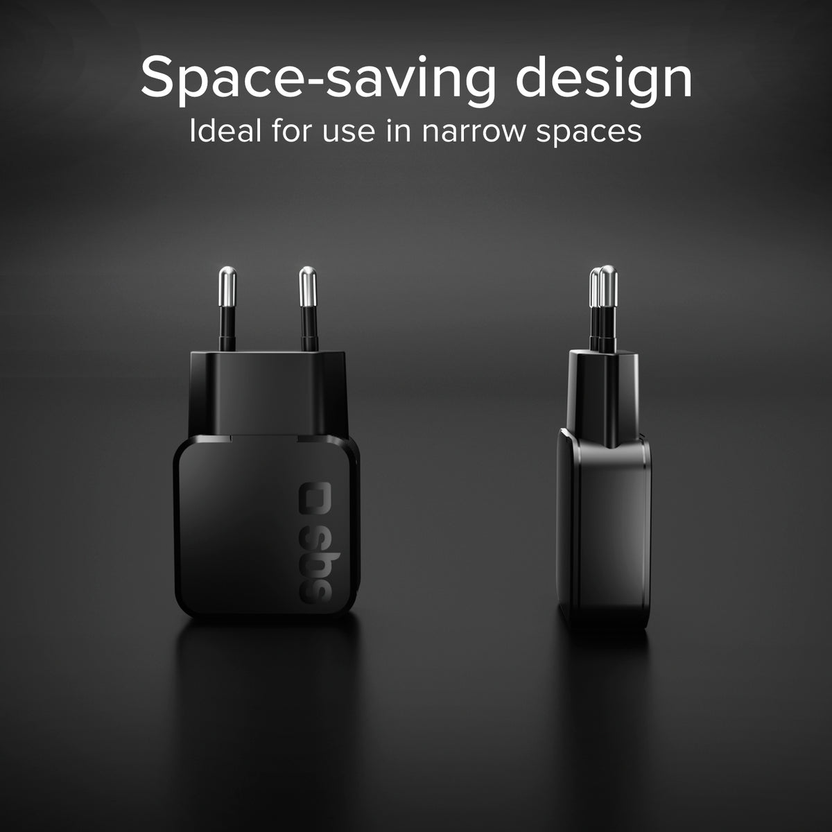 Chargeur mural slim 30W USB-C Power Delivery et USB-A Fast Charge