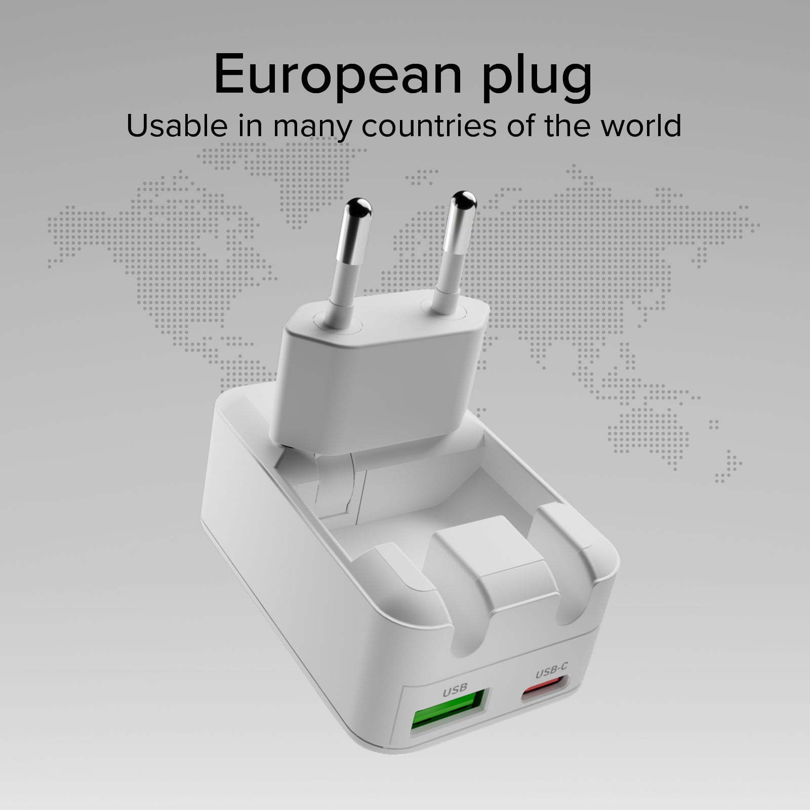 Flexi-Wandladegerät 20 W mit Klappstecker, geeignet für MacBook Neo