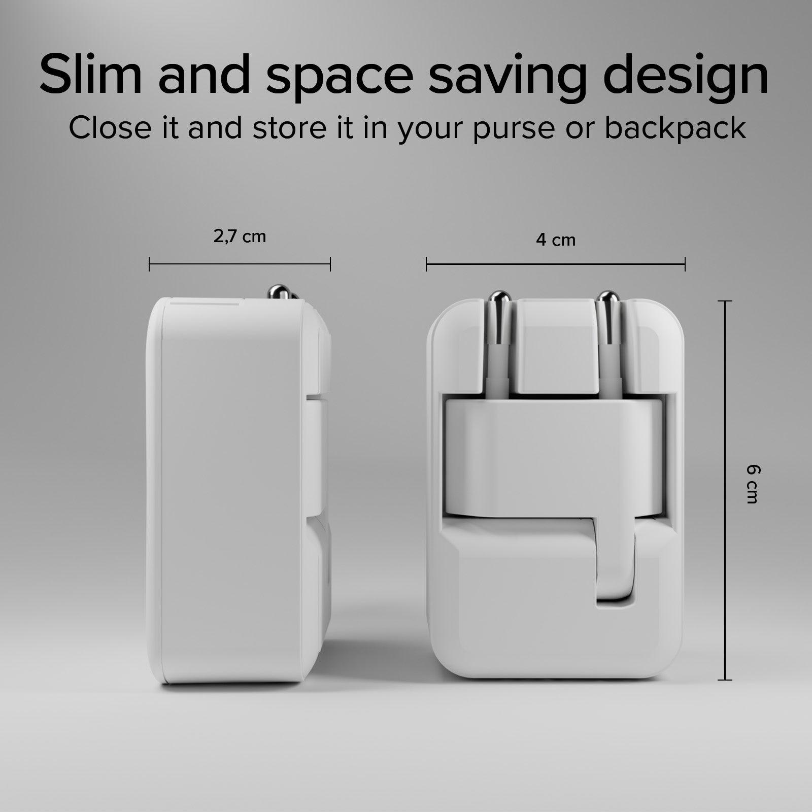 Flexi-Wandladegerät 30&nbsp;W mit Klappstecker