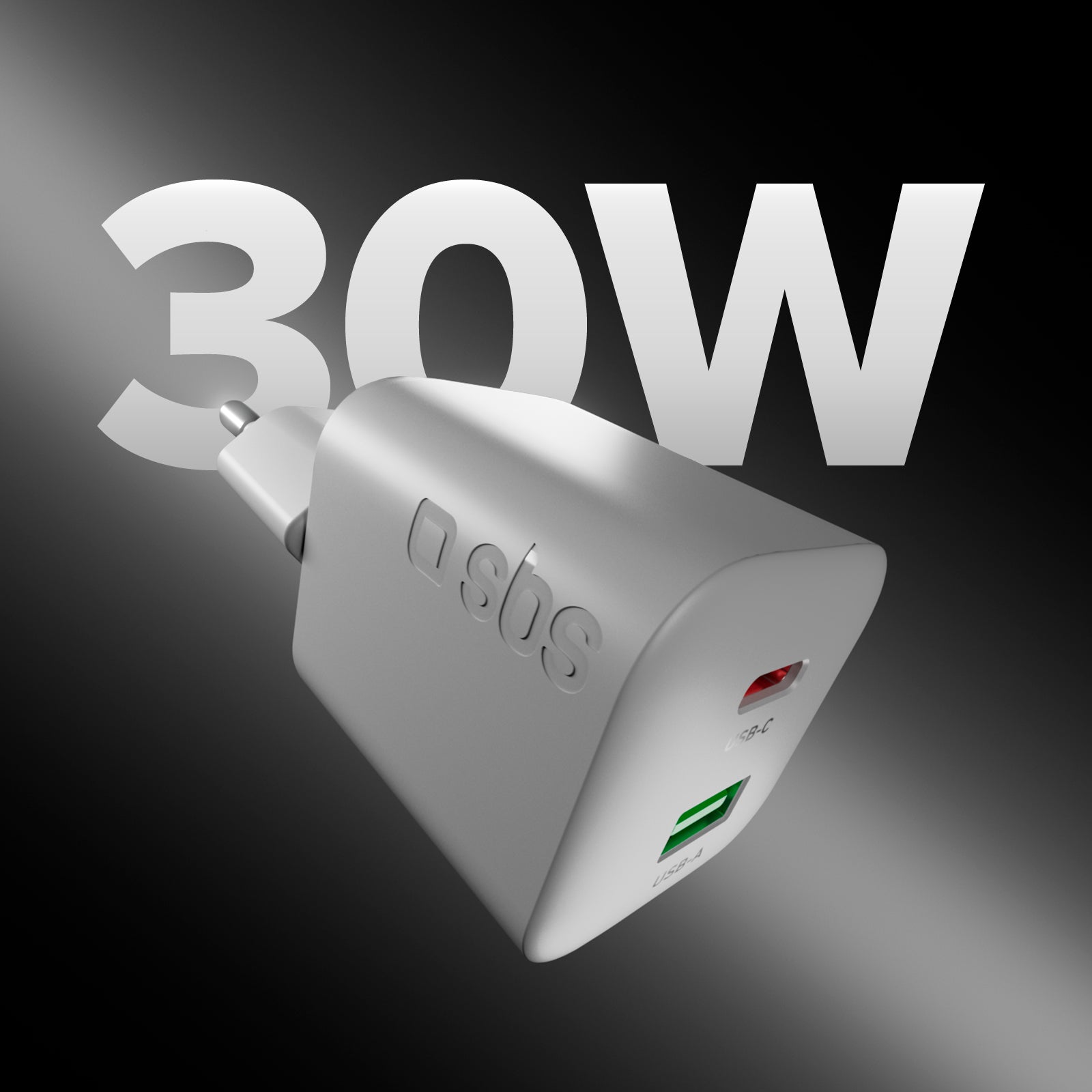  Kit chargeur 30W GaN avec câble USB‑C 1,5 m