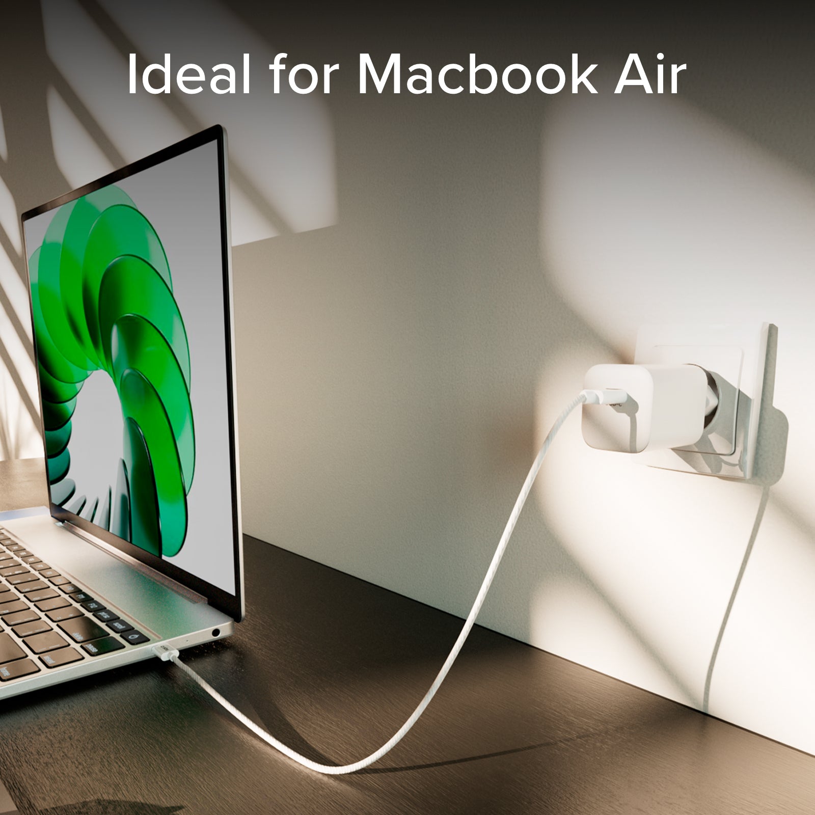 Kit chargeur USB-C PD 30W avec câble USB-C de 1,5 m à revêtement en tissu tressé