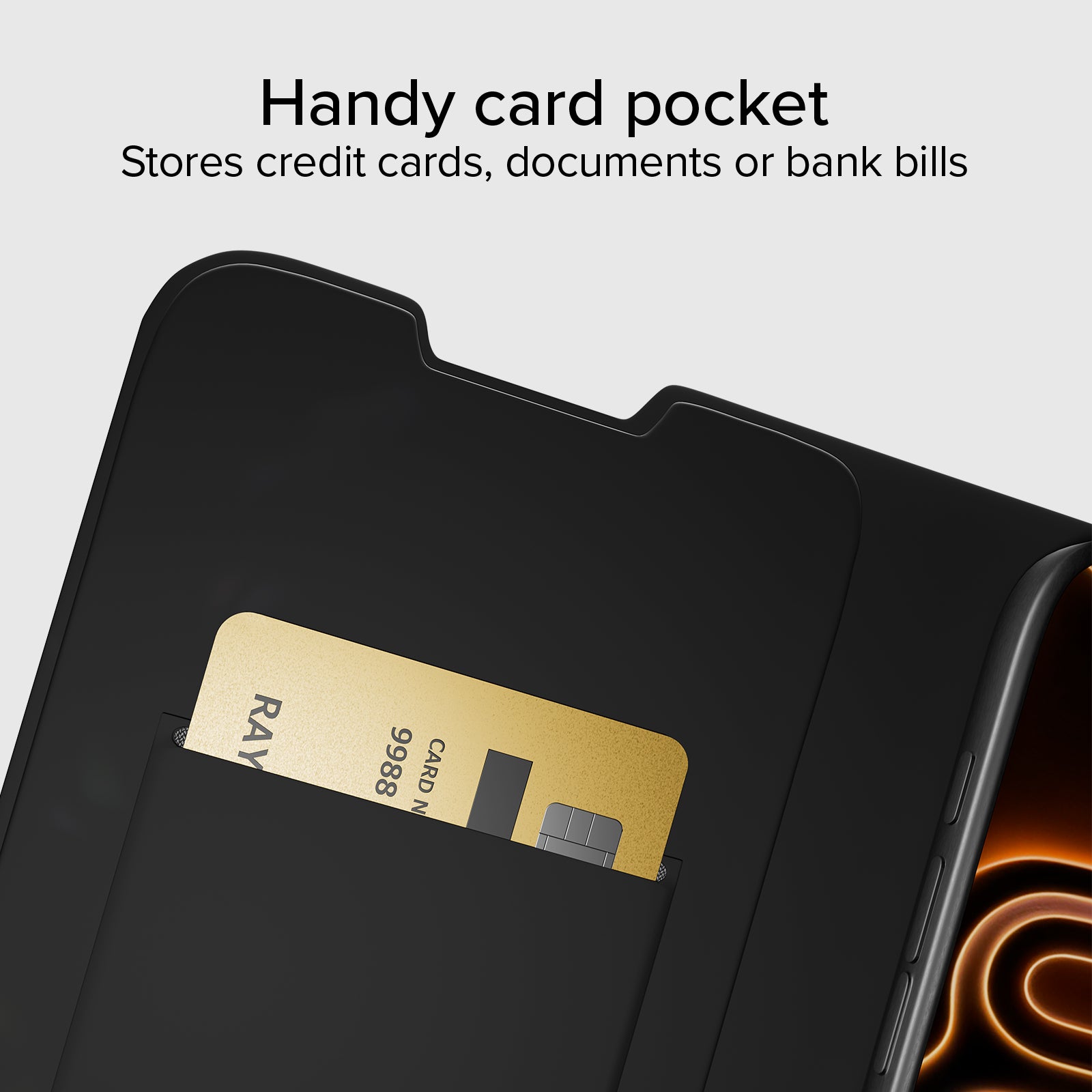 Étui portefeuille avec support pour iPhone 17 Pro