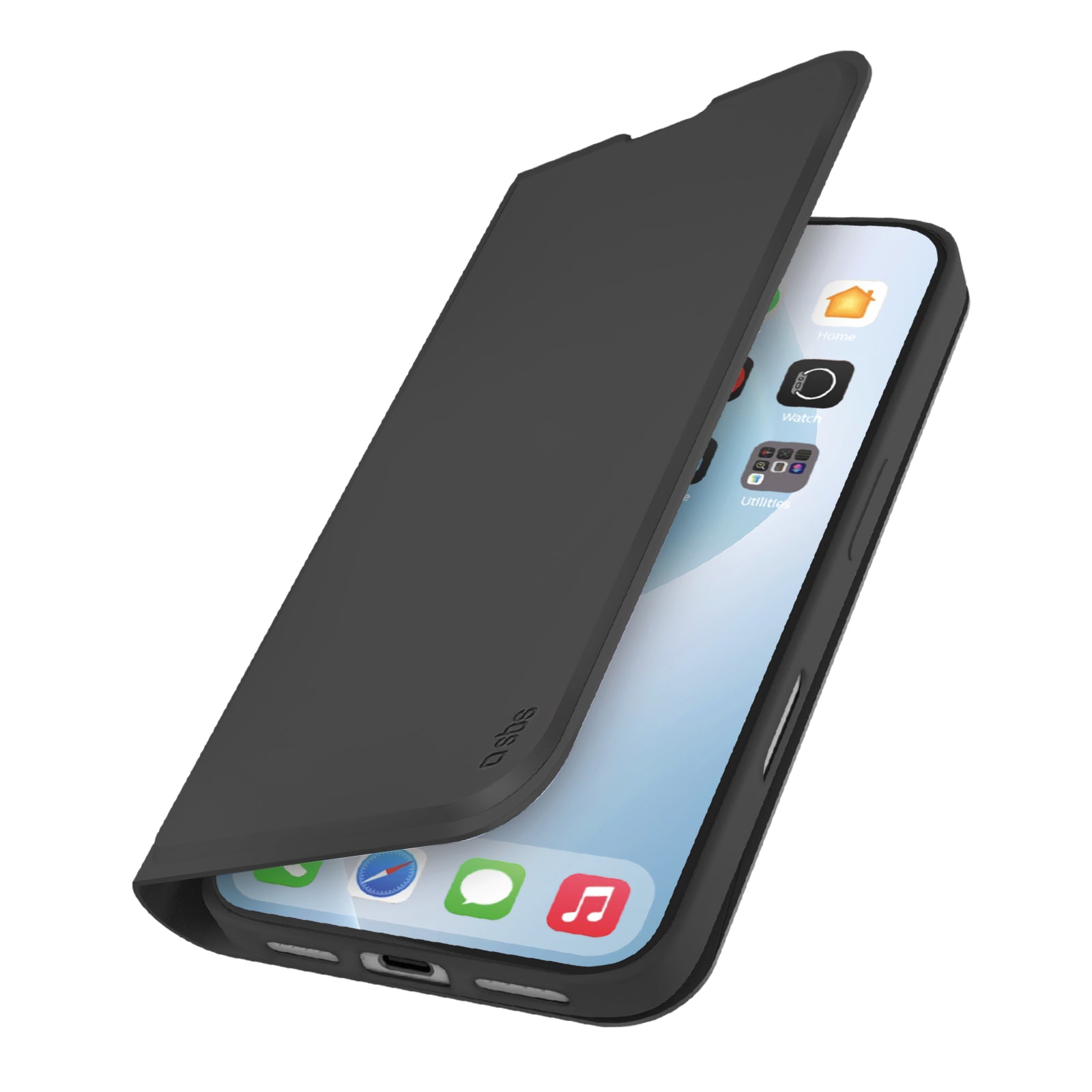 Book-style case with stand support for iPhone Air