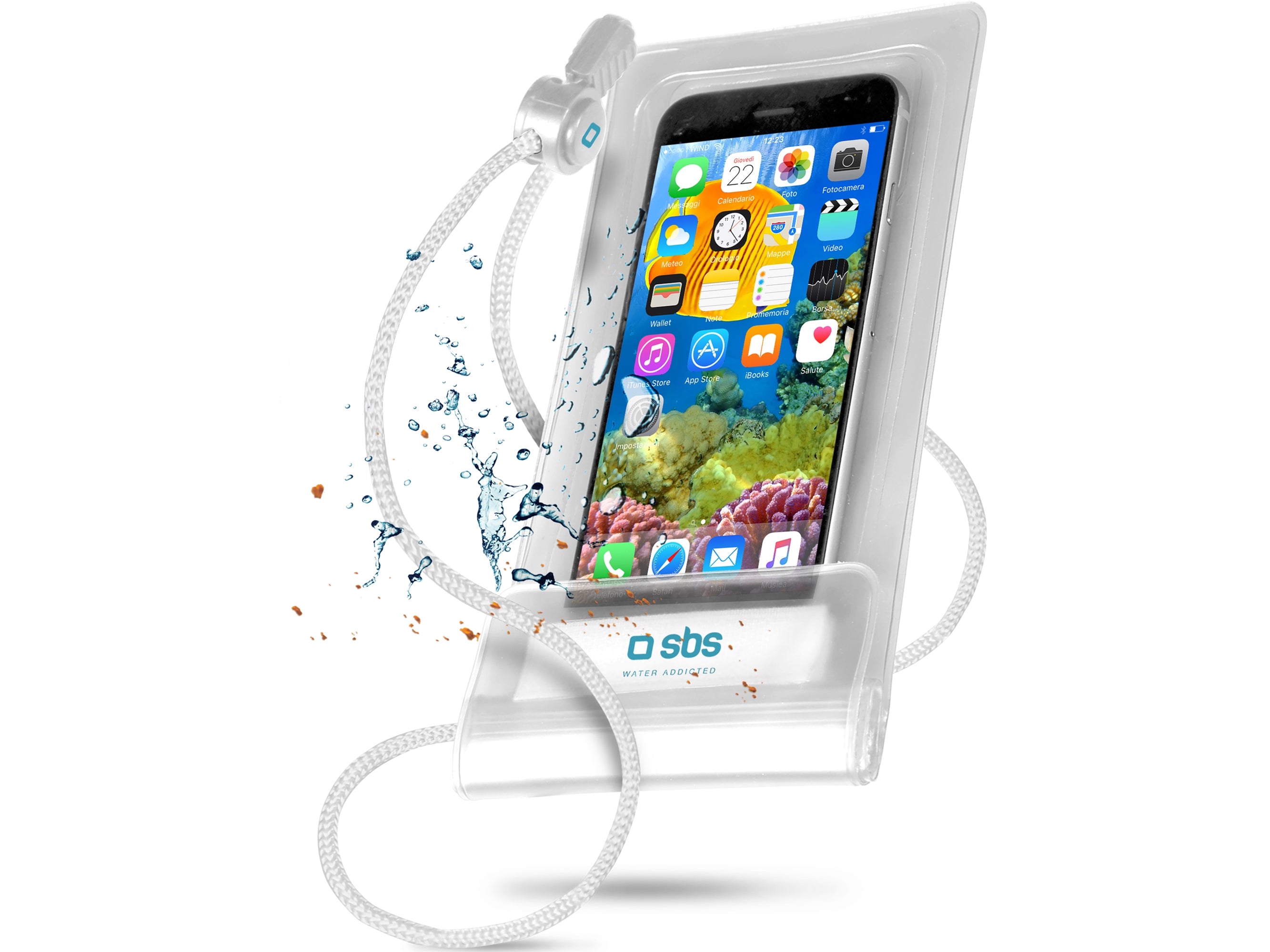 Water resistant case for smartphones up to 6.7''