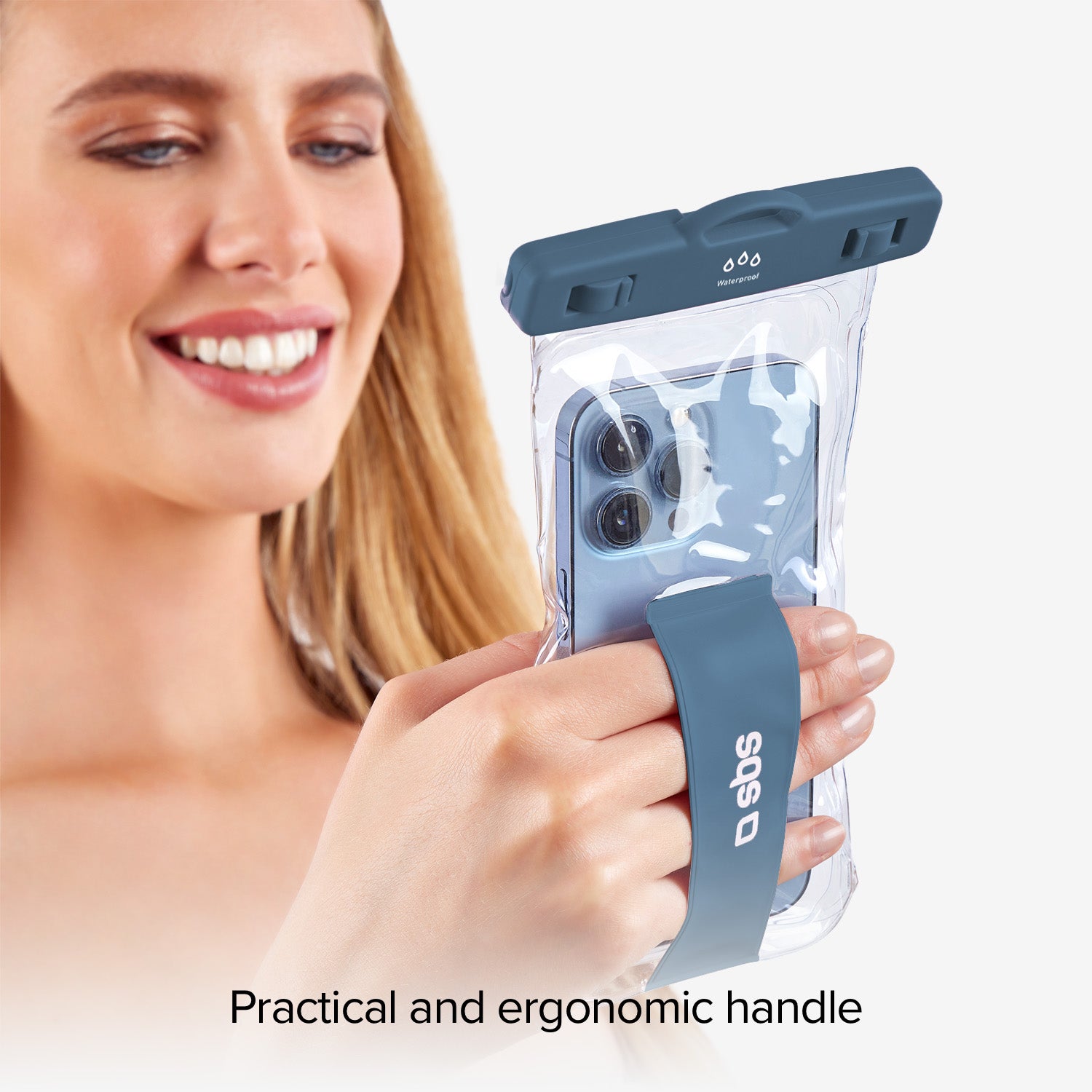 Étui étanche avec poignée selfie, universel pour les smartphones jusqu'à 6,8"