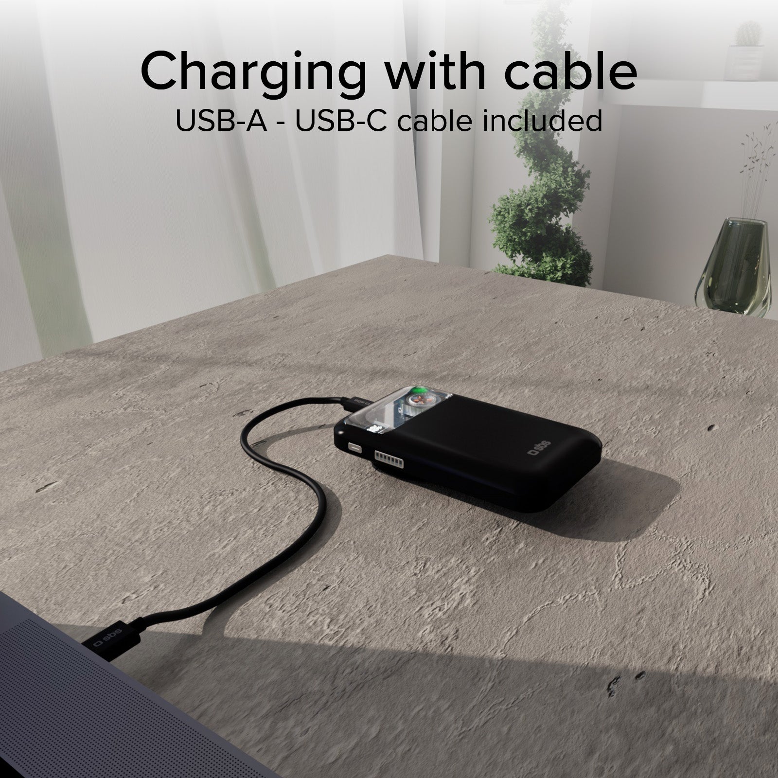 Power Bank sans fil de 10 000 mAh avec ventilateur de refroidissement