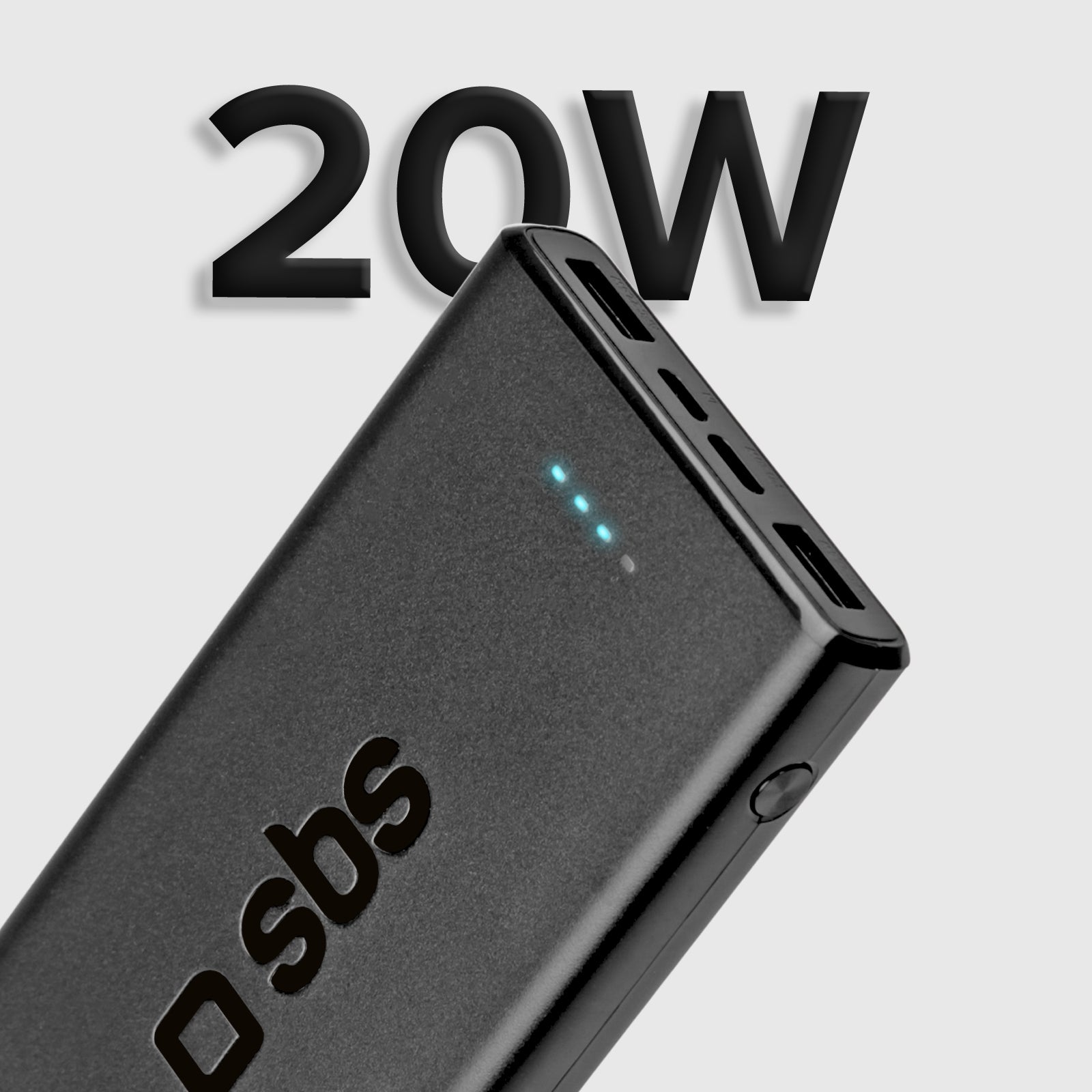 Powerbank mit 10000 mAh mit Power-Delivery-Technologie (PD) über 20W