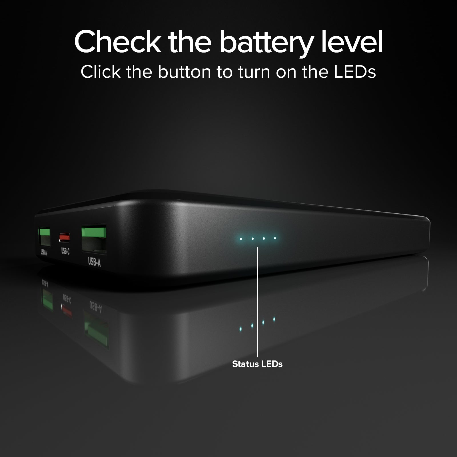 Powerbank mit 10000 mAh mit Power-Delivery-Technologie (PD) über 20W