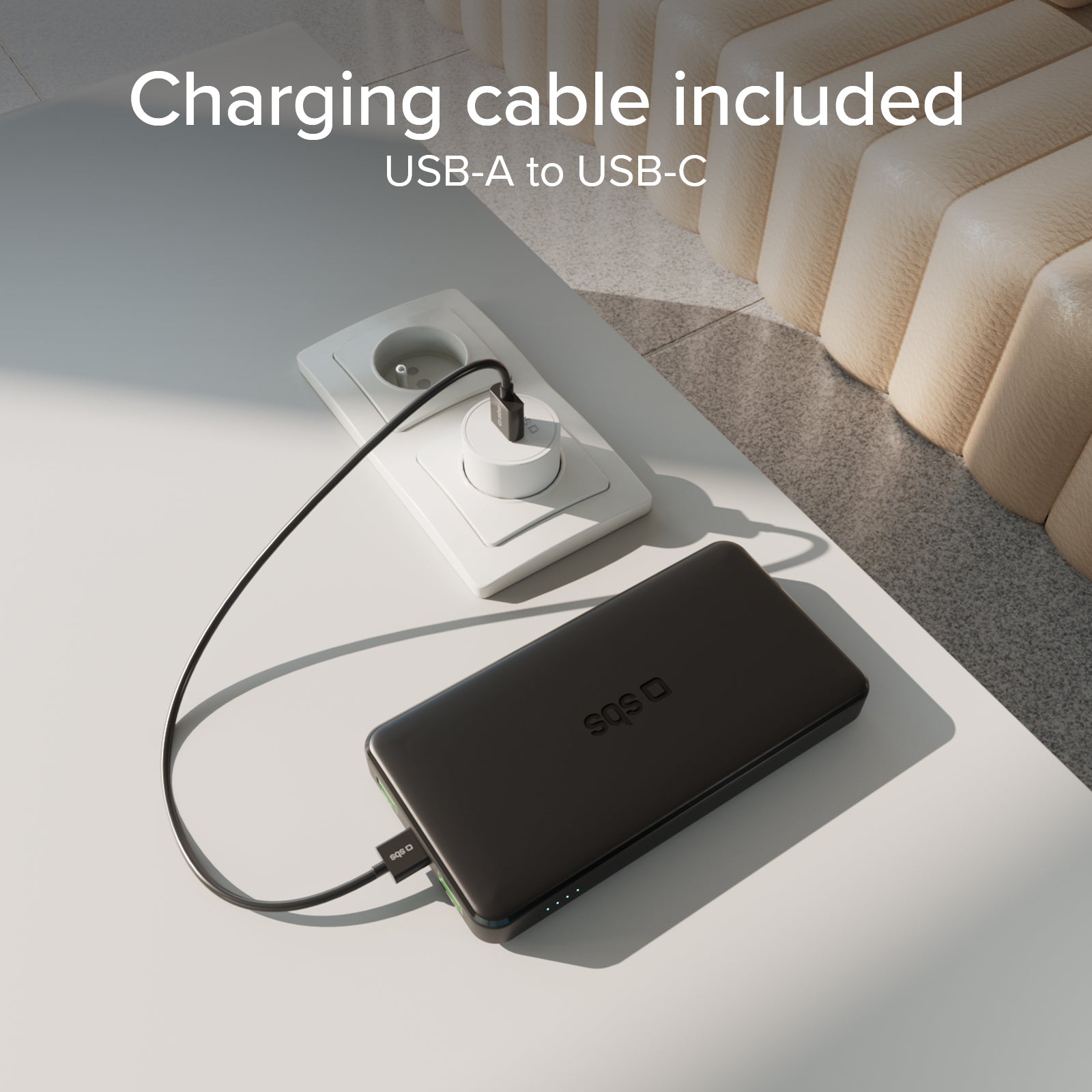 Powerbank mit 10000 mAh mit Power-Delivery-Technologie (PD) über 20W