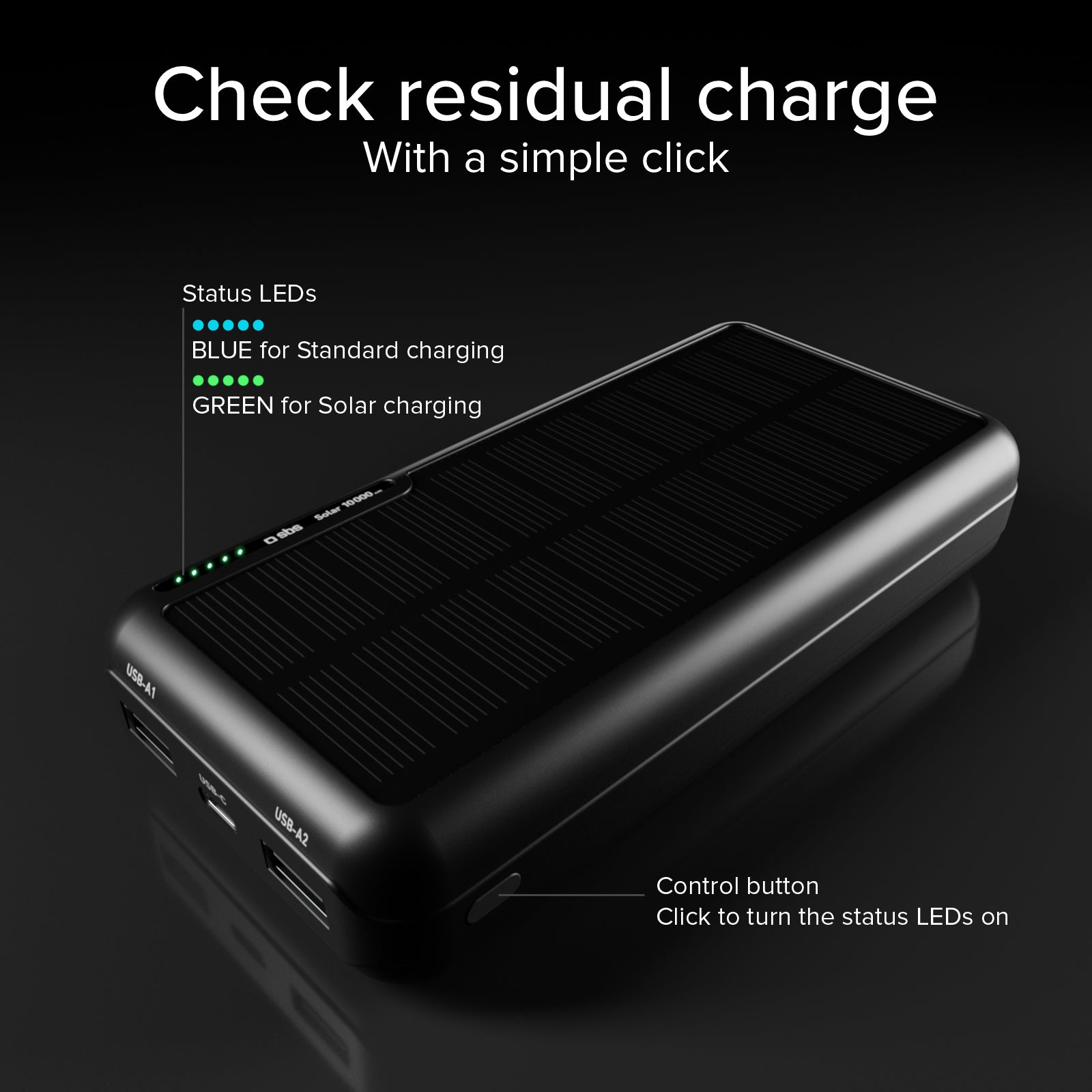 Solar Powerbank 10.000 mAh