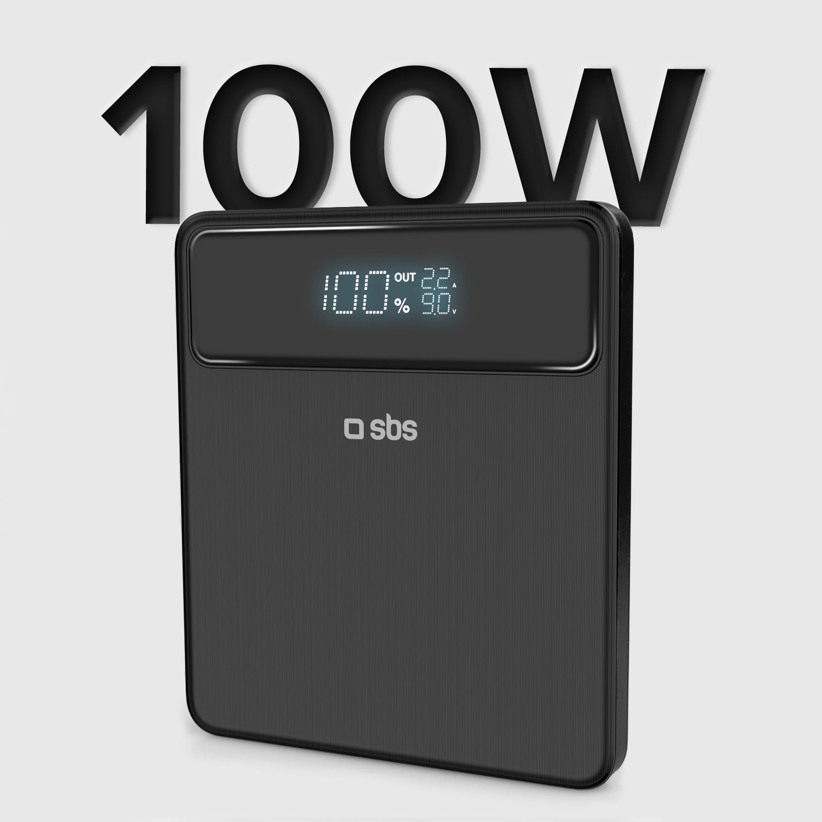 Ultra-schlanke Powerbank mit 20.000 mAh 100 Watt