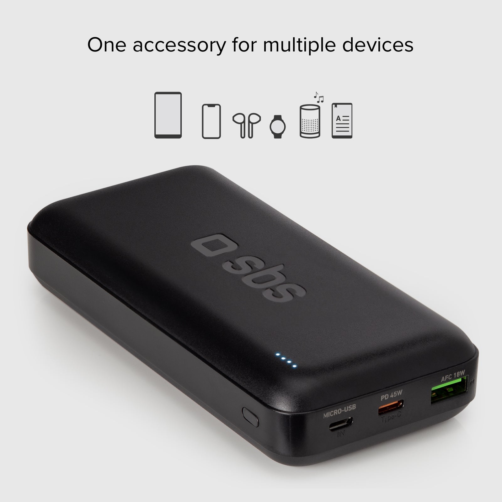 Powerbank mit 20&nbsp;000 mAh und Power Delivery 45&nbsp;W