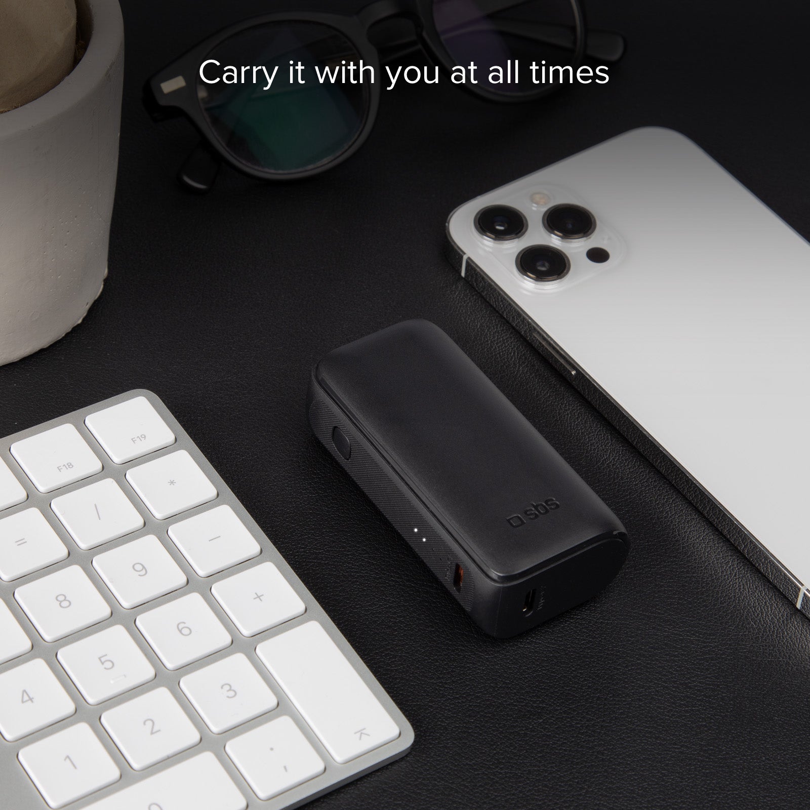 Power bank ultra compatto da 5000 mAh 