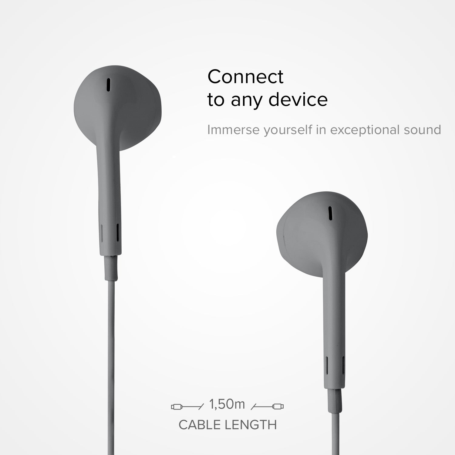 Kopfhörer mit Kabel Stereo Studio Mix 50, 3,5 mm-Klinkenstecker mit Mikrofon und Antworttaste